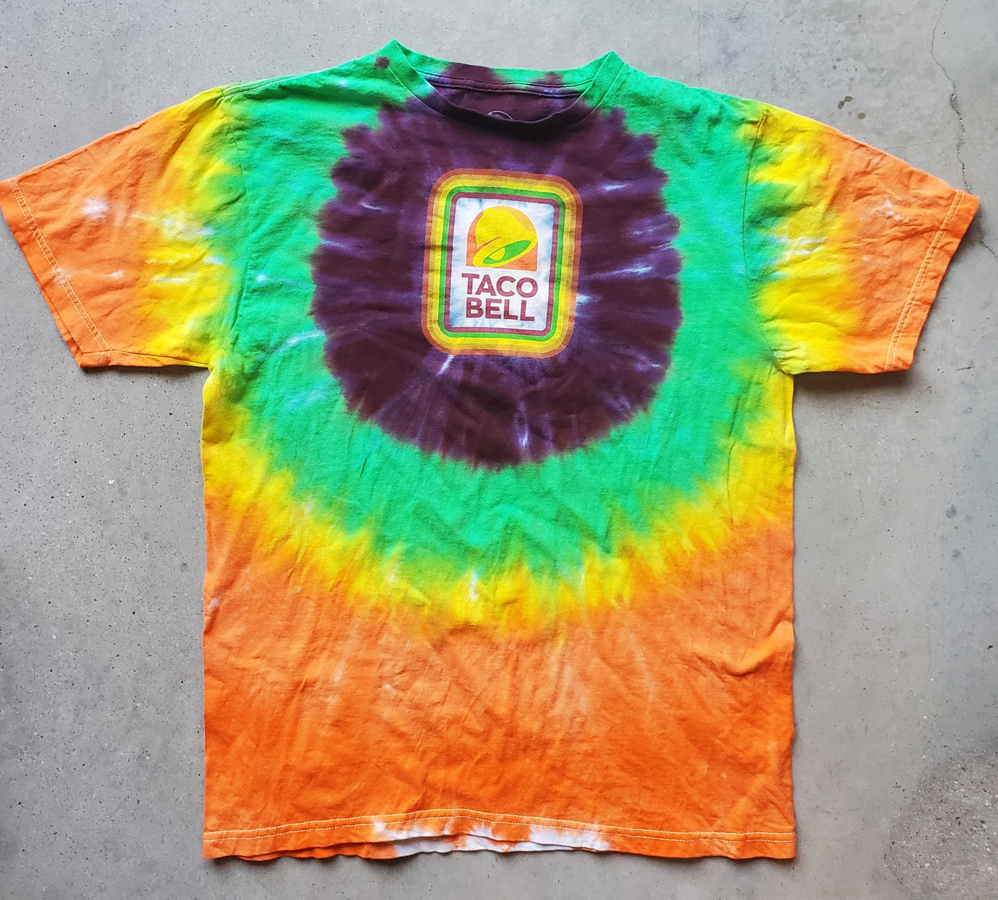 Vintage Taco Bell Logo Tie Dye