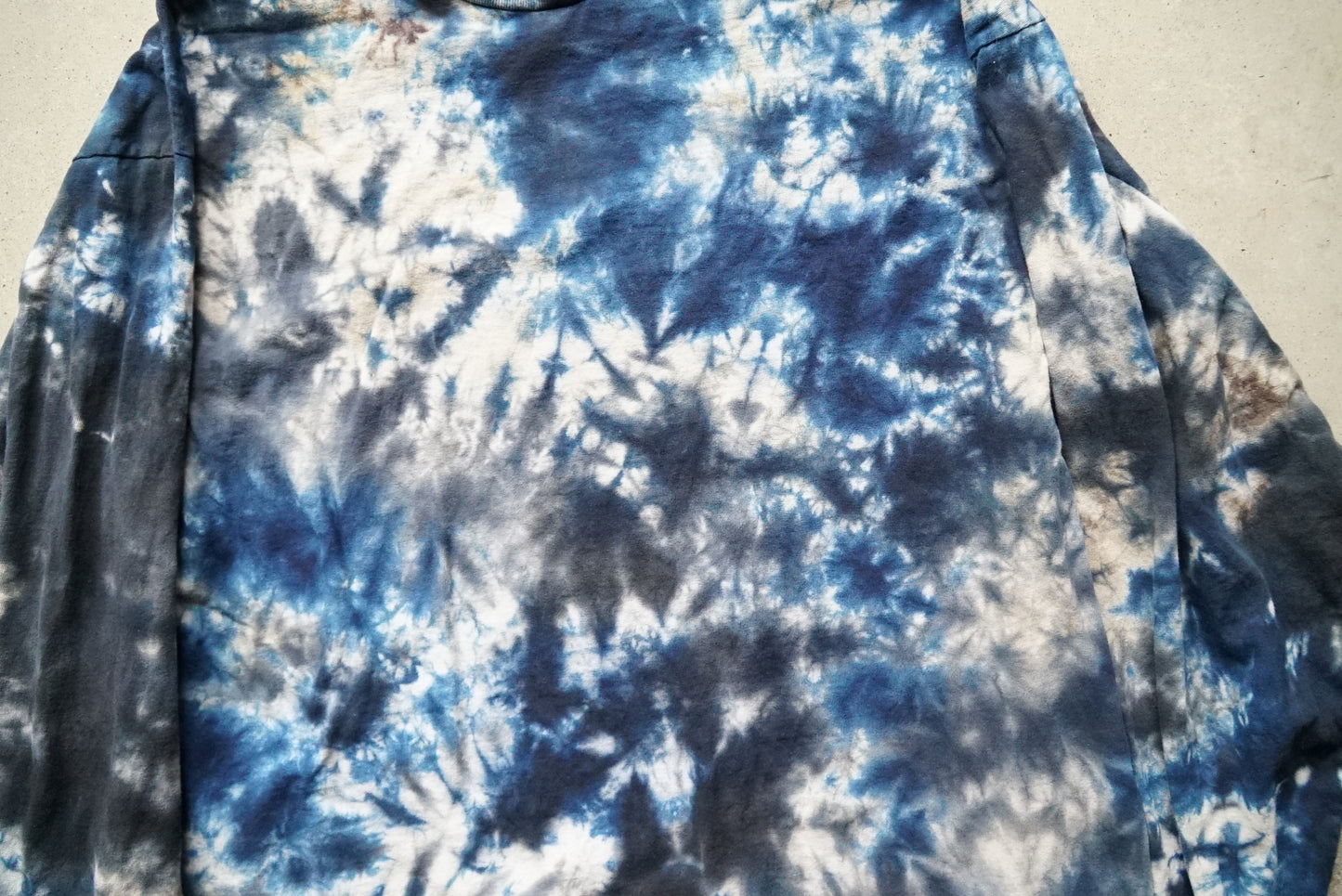 Gray & Blue Long Sleeve Tee