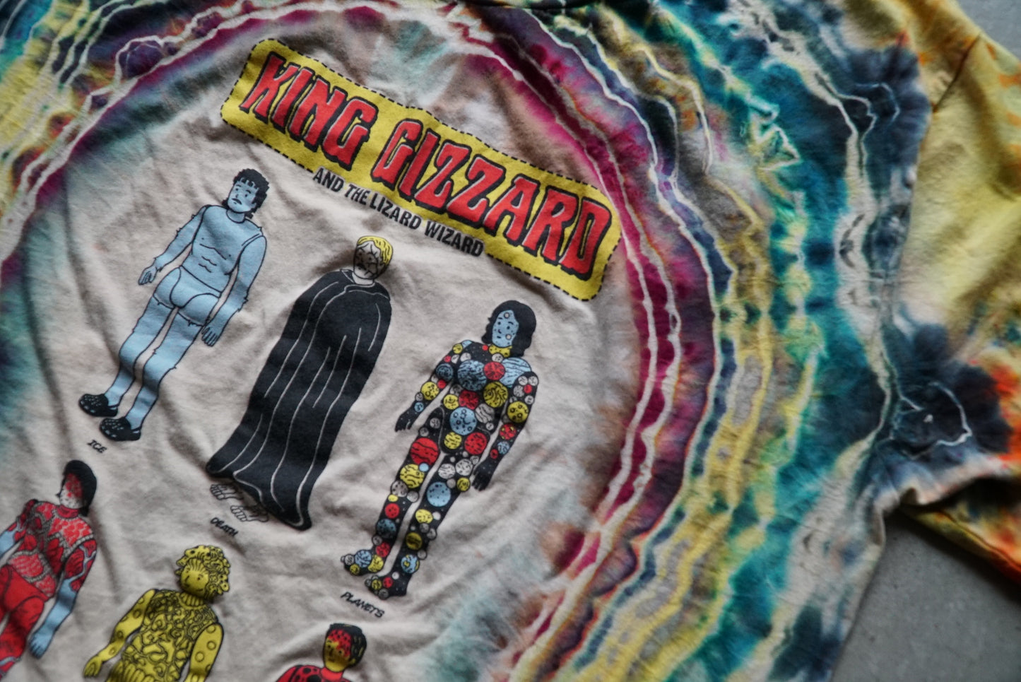 KGLW Ice Death Planet Lungs Mushrooms Lava Tie Dye Shirt