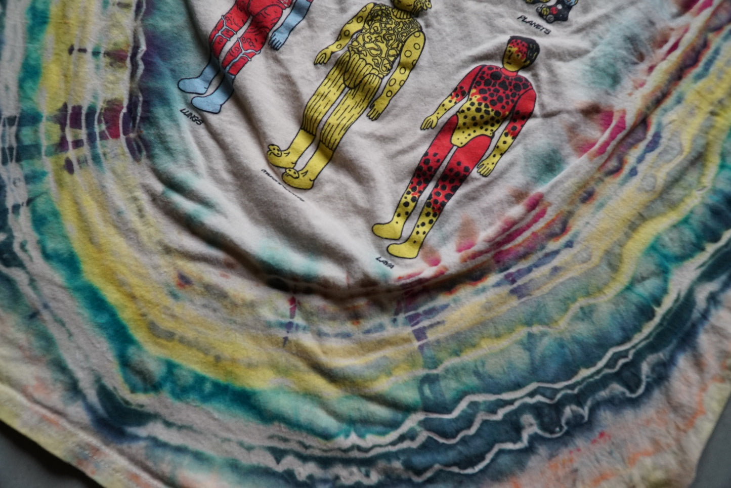 KGLW Ice Death Planet Lungs Mushrooms Lava Tie Dye Shirt