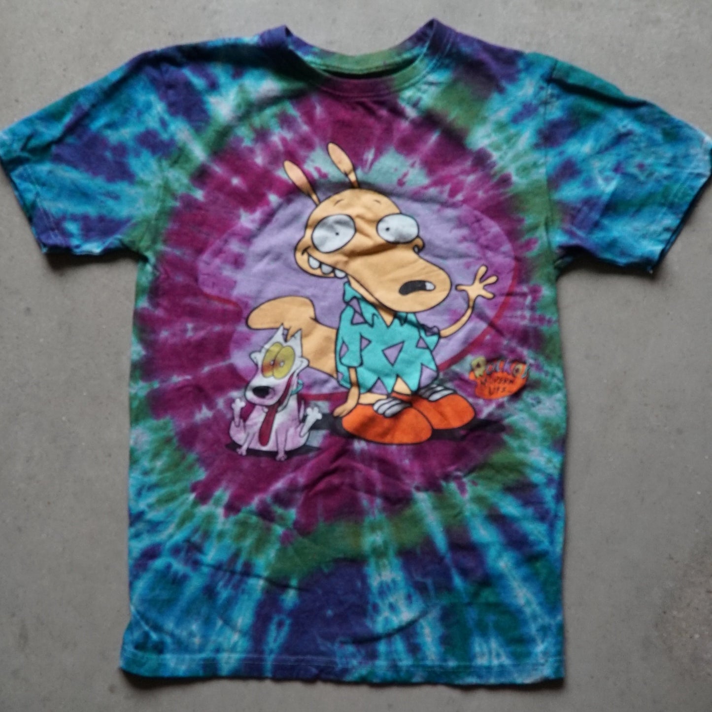 Rocko's Modern Life tie dye shirt
