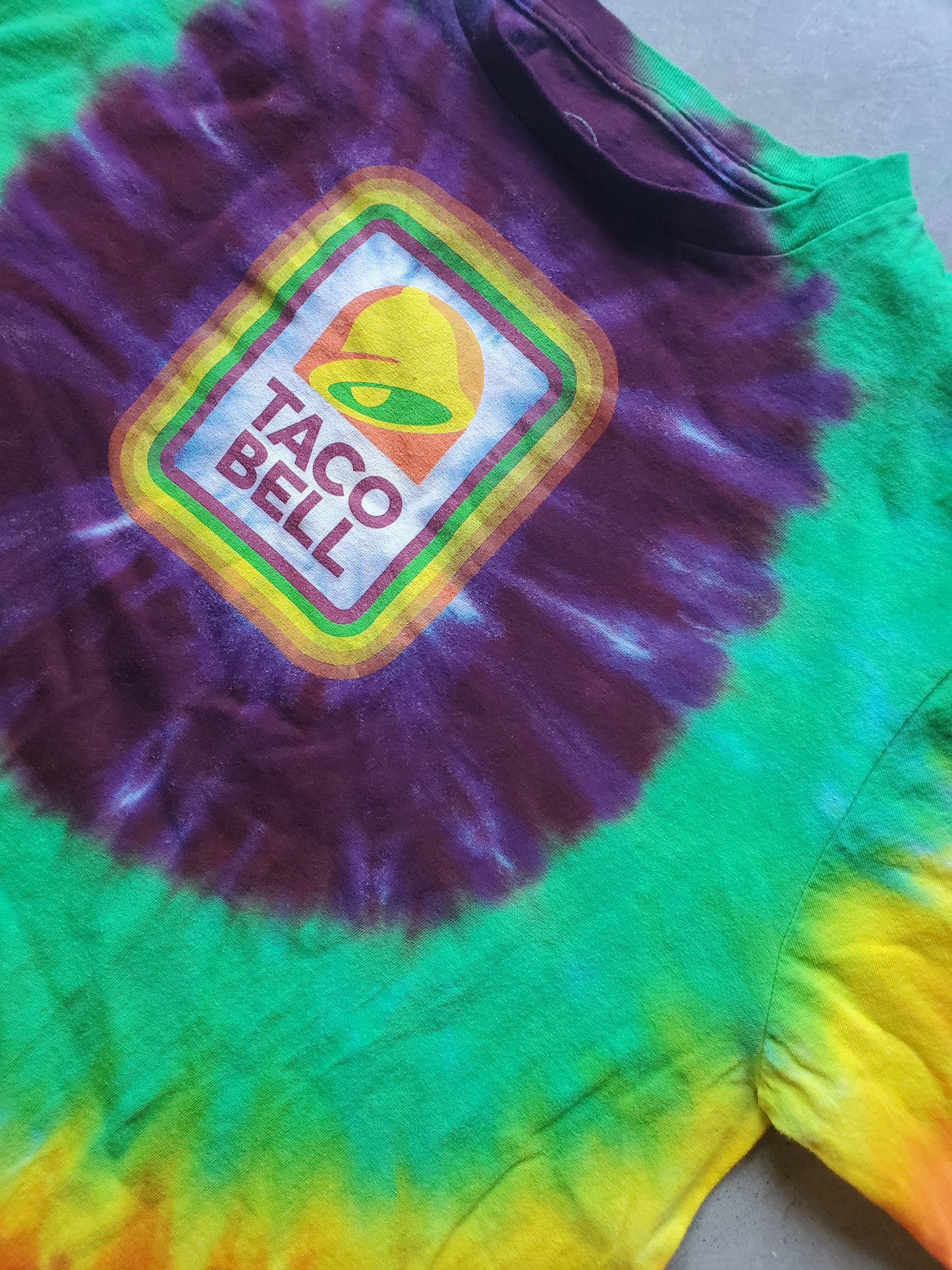 Vintage Taco Bell Logo Tie Dye