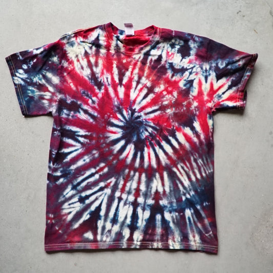 Short Sleeve Spiral Tie Dye Tee